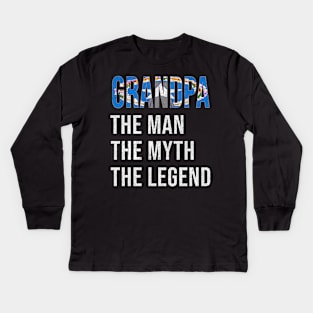 Grand Father Northern Marianan Grandpa The Man The Myth The Legend - Gift for Northern Marianan Dad With Roots From  Northern Mariana Islands Kids Long Sleeve T-Shirt